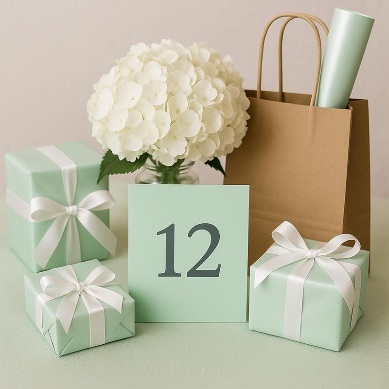 Ethanberg 60 Sheets Gift Wrapping Tissue Paper Bulk, Mint Green Tissue Paper for Gift Bags, Decorative Art Papers for DIY Crafts Wedding Birthday Baby Showers Holiday Party Decor, 20x14 Inches - Image 5